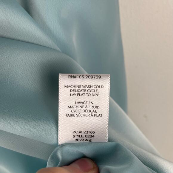 11 HONORE Erica Satin Miniskirt Light Blue Plus Size 20 Above Knee Skater Skirt - Picture 8 of 10